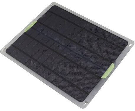 YUKERMARB Panneau Solaire 20 W 12 V, Panneau de Charge Solaire Flexible avec Protection contre les Courts-circuits, Idéal pour Charger des Ordinateurs Portables et des équipements Extérieurs