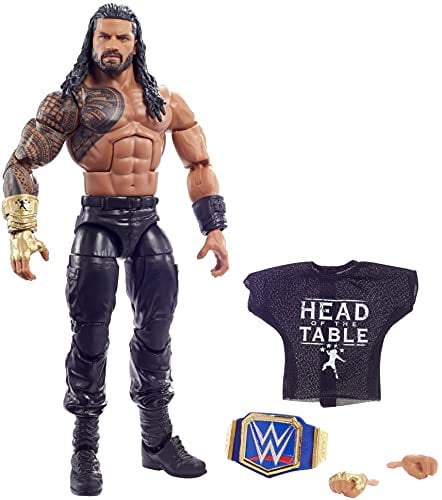 WWE GVB83 - Roman Reigns Elite-Actionfigur, beweglich, ca. 18 cm, zum Sammeln, Spielzeug ab 8 Jahren