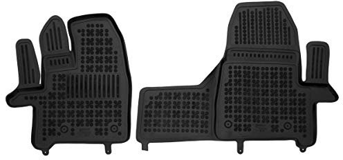 AZUGA Hohe Gummi Fußmatten mit Rand passend Ford Tourneo Custom Automatik ab 2018-2023 vorn 2 Sitze AZ10300423 Automatten