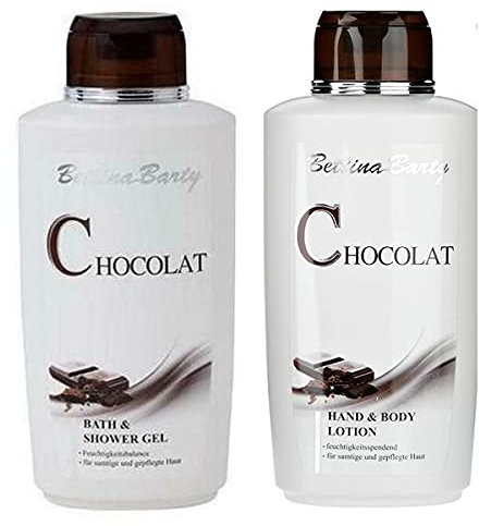 Bettina Barty Chocolat Bath & Shower Gel 500ml+ Hand & Body Lotion 500ml