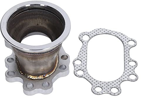 Auspuffflanschadapter, 3in V Band Adapter Turbo Downpipe Flansch Kit Ersatz für Garrett Style T25 T28 GT25 GT28