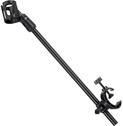 Milisten Stream Karaoke -degree Podium Mic Microphone Accessory Speech Pole Clips Interview for Arm Adjustable Telescopic With Clamp Boom Universal Suspension Desktop
