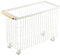 Yamazaki Home Tosca kompakter rollender Wäschekorb, Metallkorb mit Rollen und Griff für einfache Mobilität, platzsparende Aufbewahrungslösung, 38,1 cm, Stahl + Holz, 35 l