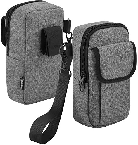 CaSZLUTION Travel Belt Case for dji Osmo 7P / 7/6 / 5/4 SE, Portable Storage Bag Case with Belt Keeper and Hand Strap Fits for dji Osmo Mobile 7 Pro Smartphone Gimbal Stabilizer and Accessories