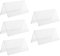 Operitacx 5 Stück Acryl-Namensschild für Schreibtisch, 12 x 6 cm, transparenter Halter, PVC-Zelt, Acrylplatten, Schilderrahmen, Büro, Geschäftskonferenz, Besprechungsraum, Schule, Display