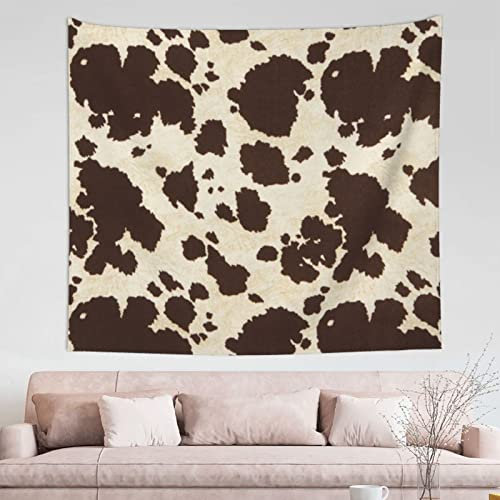 FJAUOQ Kuhfell-Druck, Wandteppich, Dekoration, Wandteppich, 152,4 x 139,9 cm, Wanddekoration für Wohnzimmer und Schlafzimmer