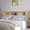 Festnight kopfteil Bett 220 mit ablage Kopfteil mit Aufbewahrung kopfteil Holz 220 Kopfteil-Regal Wand-Kopfteil Betthaupt Bettkopfteil Schlafzimmer-Sonoma Eiche-220x18,5x104,5 cm