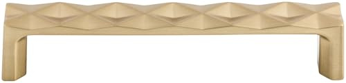 Top Knobs TK562 Quilted 5 Inch Center to Center Handle Cabinet Pull from The Mercer Series - Honey Bronze