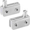 Bisagra de cristal para puerta de armario, abrazadera ajustable, clip pivotante para vidrio de 5-8 mm