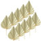 matches21 Natürliche Palmenblätter Boho Deko - 10er Set getrocknete Palmen Deko im Boho Style - Palm Spear Dschungel Deko Trockenblume 11-13 cm