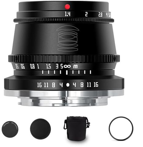 TTartisans 35mm F1.4 Obiettivo APS-C con messa a fuoco manuale ad ampia apertura per Sony E-Mount Fotocamere A7 A7II A7R A7RII A7S A7SII A6500 A6300 A6000 EX-3 NEX-3R NEX-F3K NEX-5 NEX-5R
