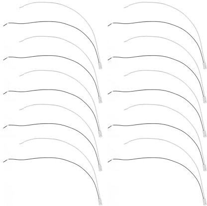 Spacnana Keramik-Lampenfassung, 10 Stück, G4-LED-Lampenfassung, Halogen-MR11-Sockel, Keramik-Lampenfassung, 4-mm-Buchse, Bi-Pin-Stecker in 11,8-Zoll-Draht für, Lampenfassungen