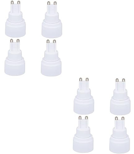 jojofuny 8 Stk g9 bis e14 Lampenfassung weiße Lampenfassung Verlängerungssockel für Glühbirnen G-zu-E-Lampenfassungskonverter G-Lampenkopf an E-Lampenfassung Adapter für Glühbirnen Keramik