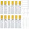 HDCRYSTALGIFTS 10ml Glasflasche Parfümzerstäuber nachfüllbar Spray Leerflaschen Feiner Sprühzerstäuber Kosmetikbehälter für unterwegs,12 Stück
