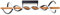 Brilliant LED Deckenleuchte Amalia 80 cm, 5200 lm, 3000K, dimmbar, Holz, schwarz/braun