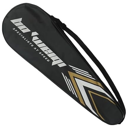 Jrhncy Tasche für 2 Schläger - Badminton-Schläger Tasche mit Reißverschluss - Sport Tragbarer Rucksack - Wasserdicht - Umhängetasche - Schulter Badminton