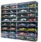 Yitekrg 2/4er-Pack Spielzeugauto-Vitrine, Spielzeugmodellautos Im Maßstab 1:64, Aufbewahrungskoffer, Acryl-Auto-Aufbewahrungsbox, Jede Fasst Bis zu 8 Autos, Transparente Präsentationsbox