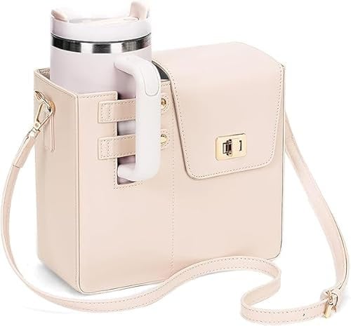 GSenhui Stanley Cup Bag Purse Water Bottle Holder with Strap Outdoor Portable Crossbody Bag for Stanley Cup