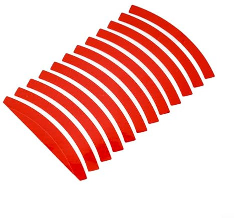 Felgenband Dekoration für Fahrräder und Motorräder 132 Stück Reflektierende Aufkleber (Rot)