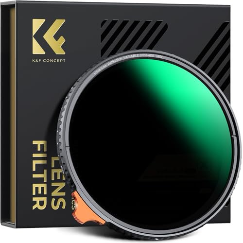 K&F Concept Ultra-niedrige Reflexion ND Filter 67mm Variabler ND2-400 Graufilter (1-9 Blendenstufen)(Nano Xcel)