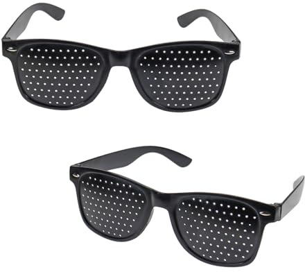Bettli 2 Pcs Pinhole Glasses Grid Shaped Glasses Eye Trainer For Vision Improvement And Relaxation Correction