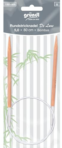 Rundstricknadel 6,0mm 80cm Bambus Stricknadel