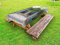 ABAKUHAUS Zaun Outdoor-Tischdecke, Schmiede Floral Garden Gate, dekorative waschbare Picknick-Tischdecke, 145 x 210 cm, Mehrfarbig