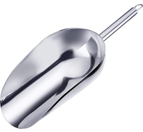 Westmark Pala para hornear/pesar/llenar, Capacidad de llenado: 1000 ml (aprox. 1500 g de harina), Acero inoxidable, Halia, Plateado, 91082270