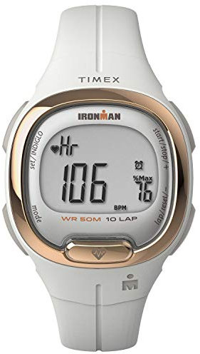 Timex Women's Ironman Transit 33 mm Watch - White Resin Two- Piece Digital Dial White Case TW5M40400