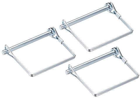 sourcing map Shaft Locking Pin - 6mm x 70mm Coupler Pin for Farm Trailers Wagons Lawn Garden in Square 3Pcs