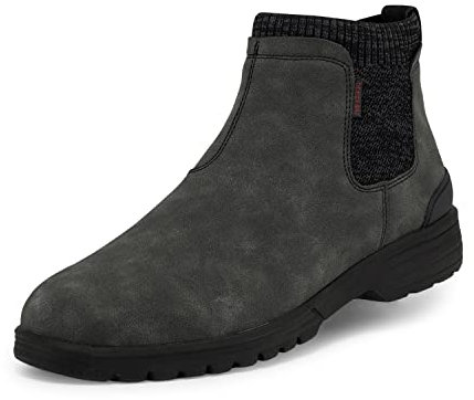 Hey Dude Scott Grip - Herrenstiefel - Farbe Total Black - Chelsea–Boots für den Winter - Größe 43