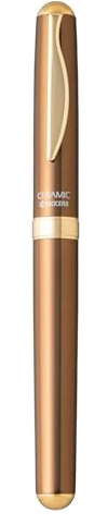 Kyocera Tintenschreiber CERALINER KCB-20 bronze | Aluminiumgehäuse, wasserbasierte Tinte, ergonomische Griffzone, hergestellt in Japan, langlebig, für Büro und Studium