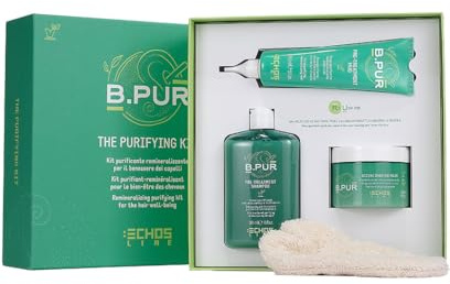 Echosline THE PURIFYING KIT (Fango + Shampoo + Maske + Bio-Peelinghandschuh)