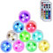 10pcs RGB Underwater LED Lights Submersible Multicolor 100% Waterproof LED Candle Tealight CR2450 Mood Light Battery Powered with IR Remote Control for Vase Bowls Swimming Pool (Hanging)