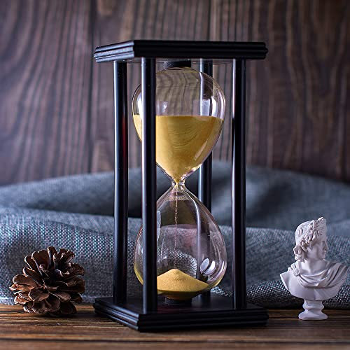 Sanduhr mit goldenem Sand, 60 Minuten Holzrahmen Sanduhr Kreative Handwerk Dekoration