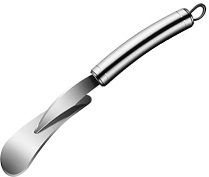 A/A Cortador pelador de naranja – Peladores de naranja de acero inoxidable 304 para pelar frutas cítricas, removedor de cáscara de pomelo con mango curvado para utensilios de cocina