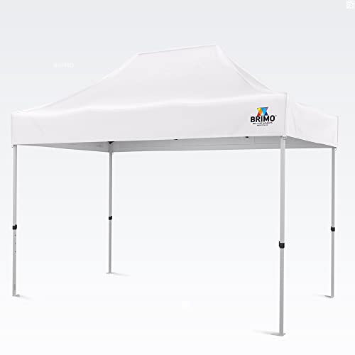 BRIMO Faltpavillon pavillons 100% Wasserdicht ohne Seitenteilen - 5 Jahre Garantie (2x3 m, Weiß)