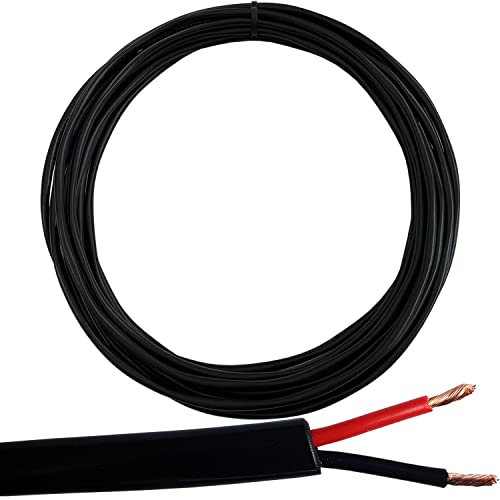 10m - Outdoor Rated Speaker Cable Wire 1.5mm² - Copper Clad Aluminium (CCA) - 2 Core Double Insulated Flex Reel – External Garden Hi-Fi & 100V Speakers