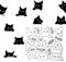 IOPYKKOA9 Stück/Set Katzenkopf-Metallstanzformen für Scrapbooking und Kartenherstellung, Geburtstag, Weihnachten, Halloween, Handwerksstanzungen