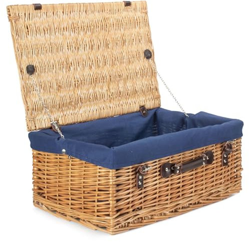 Red Hamper Wicker Picnic Basket, One Size