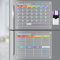 Magnetic Fridge Calendar Acrylic Board Set Includes Monthly & Weekly Planner 6 Pens & Pen Holder Whiteboard Alternative Strong Magnets