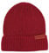 Hofbrucker Stylische Beanie Mütze aus Bio Baumwolle für Kinder und Erwachsene Partnerlook Grobstrick Mütze Jungen und Mädchen in Größe 54/56 in Farbe Cranberry