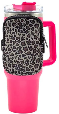 Stanley Trinkflaschen-Tasche für Stanley Quencher Adventure 1.2 l, Stanley-Beutel, Wasserflaschentasche mit Tasche für Karten, Kopfhörer und andere kleine Gegenstände, Stanley Cup Zubehör (#11)