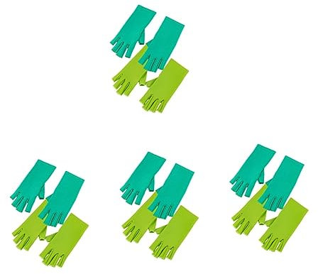 COHEALI 8 Paare Handschuhe Flex-werkzeuge Quilthandschuh Quilten Halber Fingerhandschuh Wiederverwendbare Nähhandabdeckung Häkelmaschine Zum Häkeln Handschutz Gewidmet Elasthan Arbeit