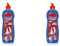 Somat Klarspüler (750 ml), Spülmittel-Zusatz mit Extra-Trocken Effekt, Klarspüler für Geschirrspüler verleiht Gläsern und Geschirr extra Glanz (Packung mit 2)