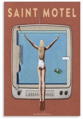 SECOLI Saint Motel Saintmotelevision VintageFashion Poster Dekorative Malerei Leinwand Wandkunst Wohnzimmer Poster Schlafzimmer Gemälde 20 x 30 cm
