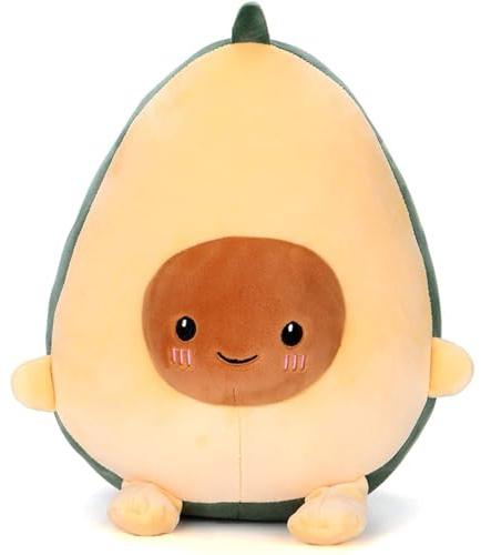 SNOWOLF 60cm Niedlich Avocado Plüsch Spielzeug Weiches Kissen Umarmungskissen Speise Obst Shaped Gefülltes Puppenspielzeug