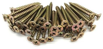 50 Pcs Wood Screws Double Countersunk General Purpose (5mm x 45mm)