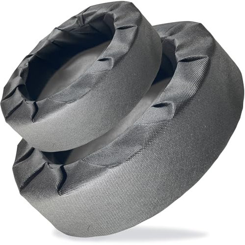 Joewuzun Schwimmender Teich-Pflanzgefäß aus gewebtem Stoff, schwimmende Pflanzgefäße für Teiche, Hydrokultur, schwimmender Übertopf für Teiche, Wasserspiele und Aquascape-Dekorationen, schwarz, rund,