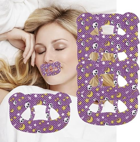 YOLMFOEV 60 Stück Mouth Tape,Mouth Tape für Sleeping,Anti Schnarch Pflaster, Mundtapes zum Schlafen,Adenoid-Gesichtskorrektor,Hilft, Schnarchen im Schlaf zu verhindern(für Erwachsene)